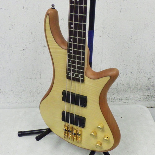 Vist Large View of Product Image Which is Used Schecter Diamond Series Custom-4 Bass Guitar Natural 4-String