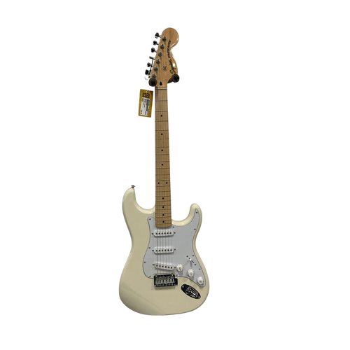 Vist Large View of Product Image Which is Used Squier AFFINITY STRAT S Type Electric Guitar White 6-String