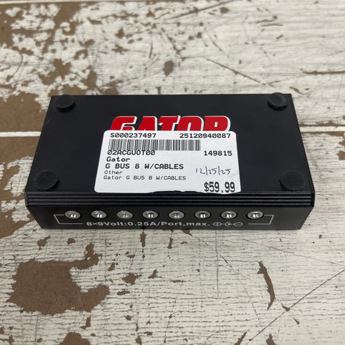 Vist Large View of Product Image Which is Used - Gator G BUS 8 W/CABLES - Pedal Power Supply