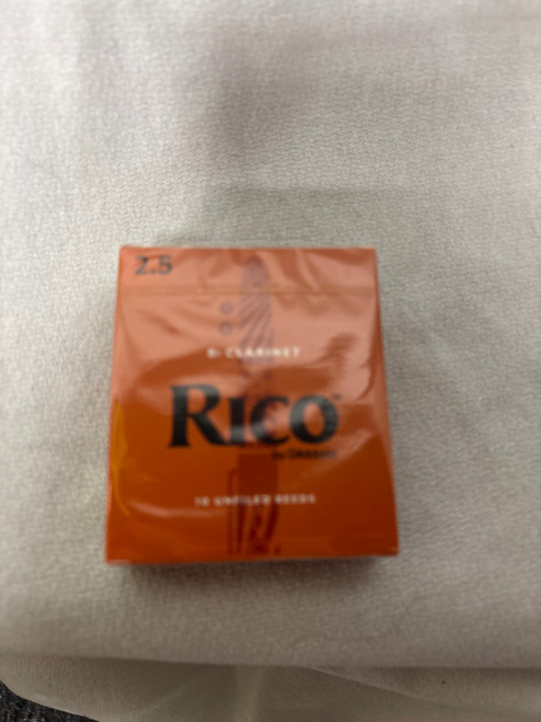 Vist Large View of Product Image Which is New Rico Bb Clar #2.5. 10BX