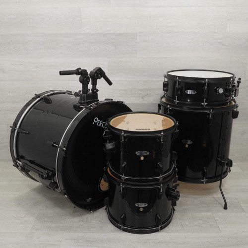 Vist Large View of Product Image Which is Used Percussion Plus Drum Kit Black With Hardware