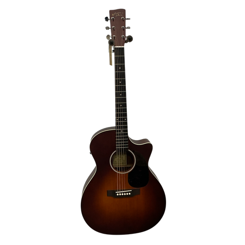 Vist Large View of Product Image Which is Used Recording King RGA-16R-CFE5-TBR Solid Top Acoustic Guitar Tobacco Sunburst