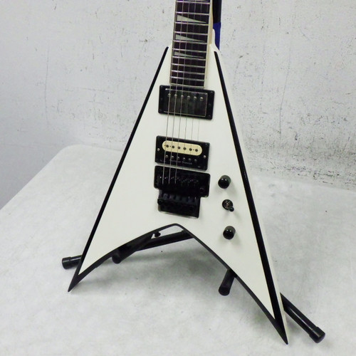 Vist Large View of Product Image Which is Used Jackson Js32 King v Electric Guitar White 6-String