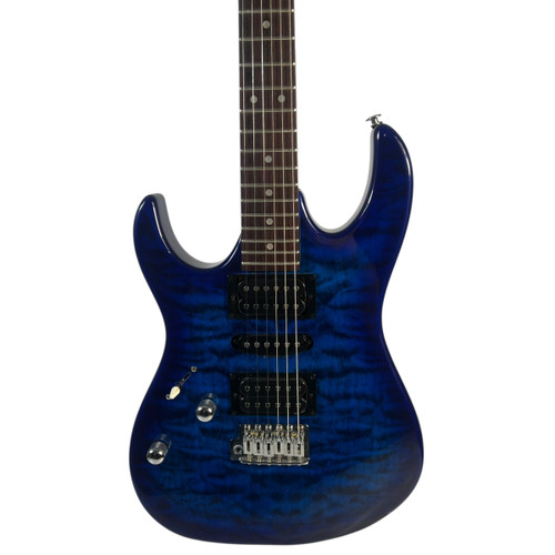 Vist Large View of Product Image Which is Used Ibanez GIO GRX70Q Electric Guitar Blue (Left Handed)