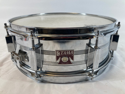Vist Large View of Product Image Which is Used Vintage Tama 14" SWINGSTAR MIJ RED BADGE Metal Snare Drum
