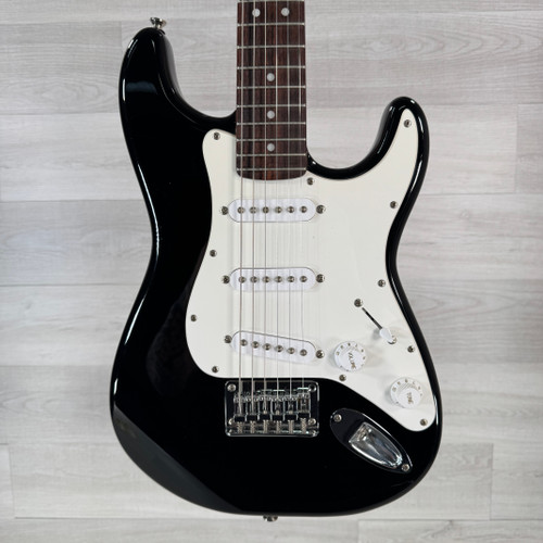 Vist Large View of Product Image Which is Used Squier Mini Stratocaster Electric Guitar - Black