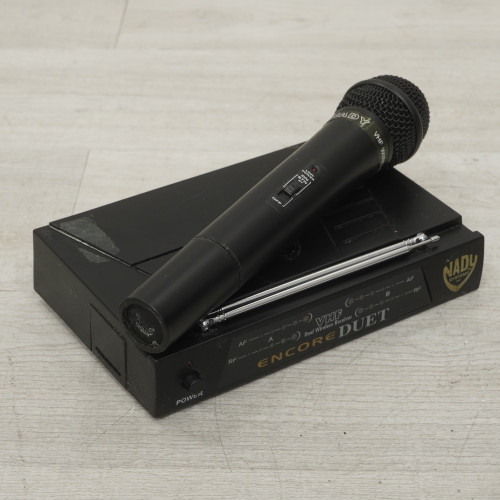 Vist Large View of Product Image Which is Used Nady Encore Duet Wgt-15/wht-15 Wireless Microphone