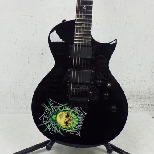 Vist Large View of Product Image Which is Used Ltd Kh-30 Kirk Hammett Spider Lp Type Electric Guitar Black 6-String