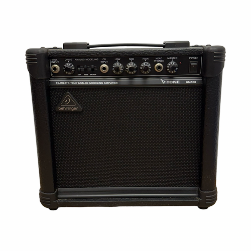 Vist Large View of Product Image Which is Used Behringer VTONE GM108 1X8 15-WATT GUITAR AMPLIFIER 1 x 8 Solid State Amplifier 1 x 8