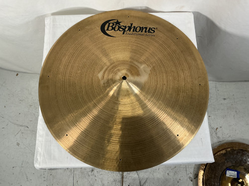 Vist Large View of Product Image Which is Used Bosphorus 21 INCH SIZZLE RIDE WITHOUT RIVETS Ride Cymbal 21"