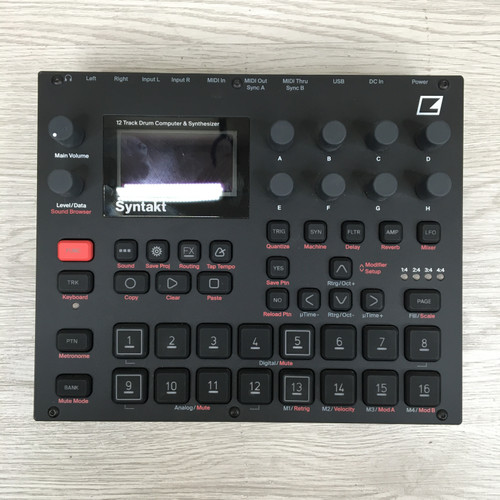 Vist Large View of Product Image Which is Used Elektron SYNTAKT 12 TRACK DRUM Compact Synthesizer Compact