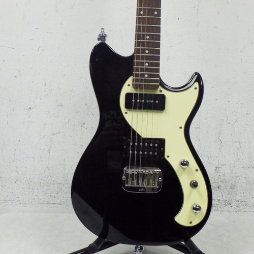 Vist Large View of Product Image Which is Used G&l Fallout Tribute Offset Double Cutaway Electric Guitar Black 6-String