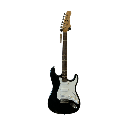 Vist Large View of Product Image Which is Used RED BRAND STRAT TYPE S Type Electric Guitar Black 6-String