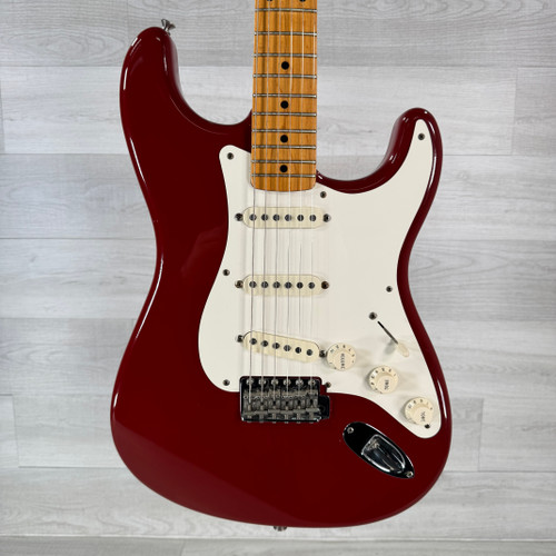 Vist Large View of Product Image Which is Used Fender American Vintage '57 Stratocaster - Dakota Red - Case Included