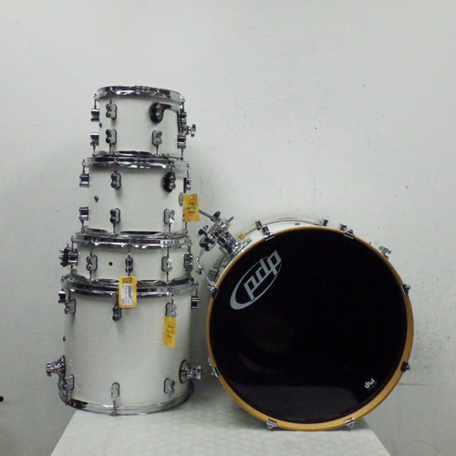 Vist Large View of Product Image Which is Used Pdp Concept Maple 4 Piece W/ Hardware Drum Shells and Hardware White