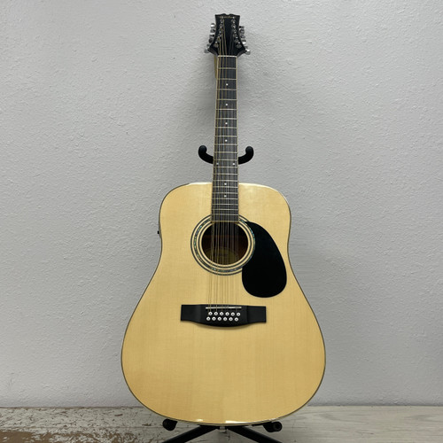 Vist Large View of Product Image Which is Used Mitchell D-120S-12E/N Solid Top Acoustic Guitar Natural