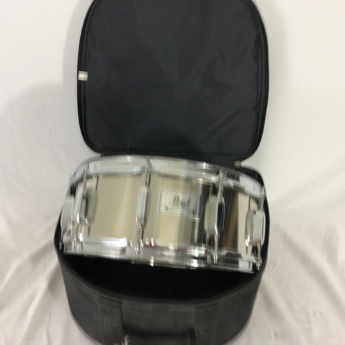 Vist Large View of Product Image Which is Used Pearl STEEL SHELL SNARE Metal Snare Drum 14"