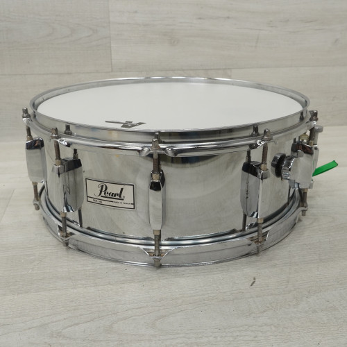 Vist Large View of Product Image Which is Used Pearl 14x5.5 Steel Snare Drum