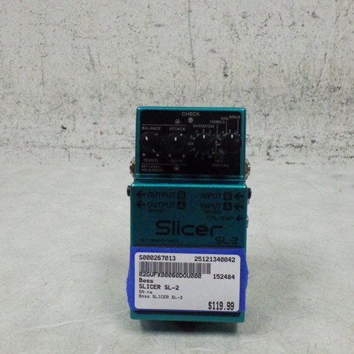 Vist Large View of Product Image Which is Used Boss SLICER SL-2 Sampler Pedal