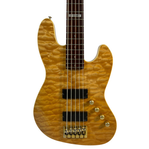 Vist Large View of Product Image Which is Used 2003 LTD J-1005 DELUXE MIK Bass Guitar Natural 5-String
