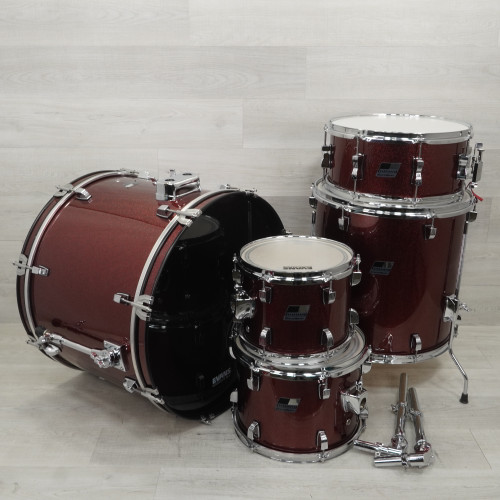Vist Large View of Product Image Which is Used Ludwig Backbeat Drum Shell Kit Red