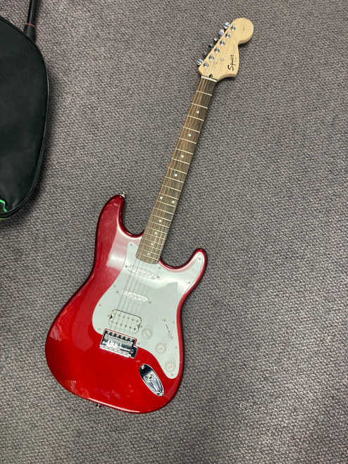 Vist Large View of Product Image Which is Used Squier AFFINITY STRAT HSS S Type Electric Guitar Red 6-String