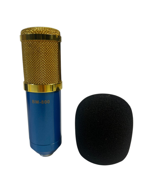 Vist Large View of Product Image Which is Used Brandless BM-800 Blue Condenser Microphone