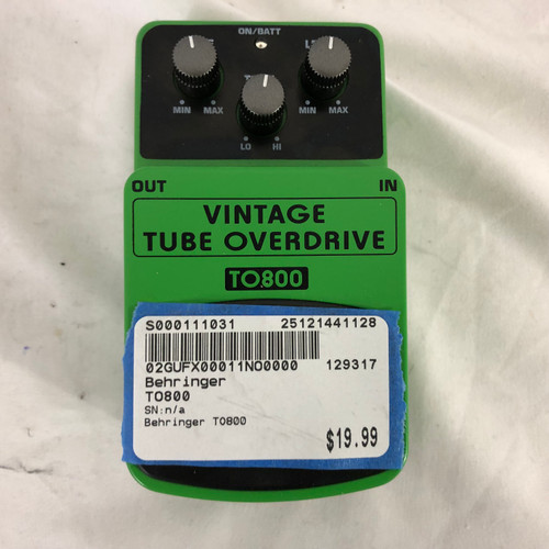 Vist Large View of Product Image Which is Used Behringer TO800 Overdrive Pedal