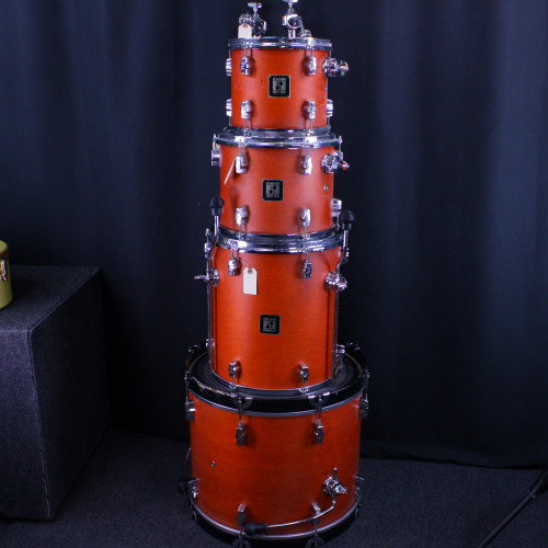 Vist Large View of Product Image Which is Used Sonor 4PC FORCE 2001 Drum Shell Kit Red