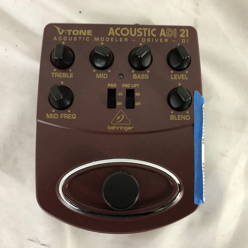 Vist Large View of Product Image Which is Used Behringer ACOUSTIC ADI 21 Accoustic PreAmp Pedal