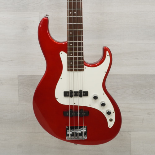 Vist Large View of Product Image Which is Used Samick Greg Bennett Fairline Bass Guitar Red