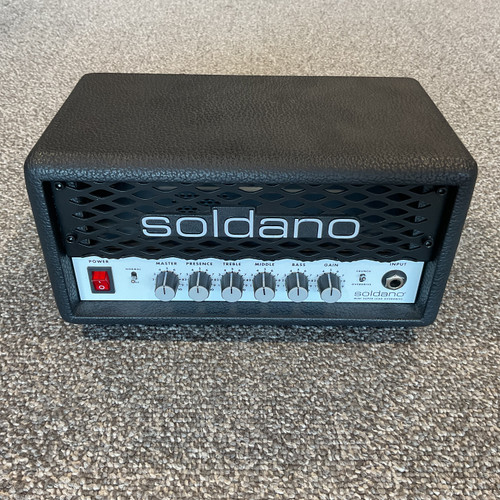 Vist Large View of Product Image Which is Used SOLDANO SLO MINI Solid State Guitar Head