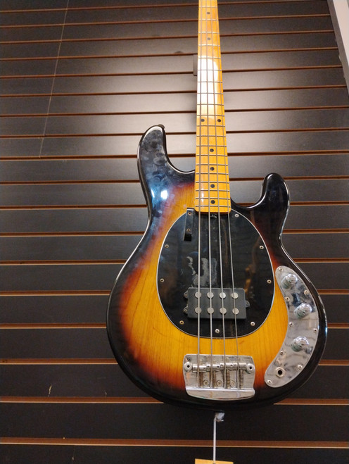 Vist Large View of Product Image Which is Used Sterling by Ernie Ball RAY 34 Bass Guitar Sunburst 4-String