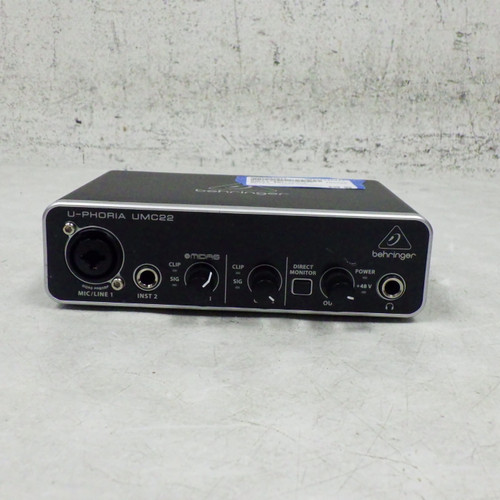 Vist Large View of Product Image Which is Used Behringer Umc22 Interface Computer Interface 1 A/D Recording Inputs