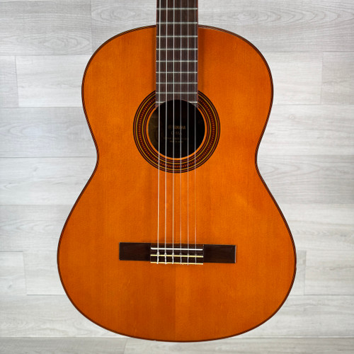 Vist Large View of Product Image Which is Used Yamaha G-55A Classical Nylon String Acoustic Guitar - Natural - Made in Japan
