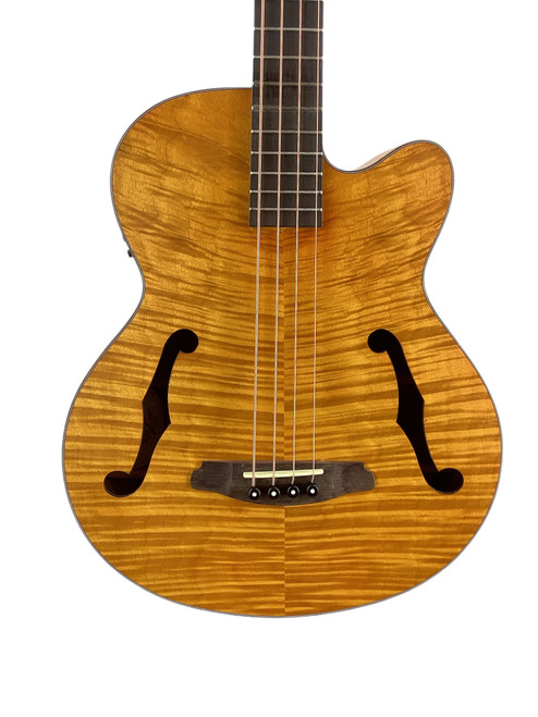 Vist Large View of Product Image Which is Used Aria FEB-F2M-STBR MEDIUM SCALE Acoustic/Electric Bass Guitar
