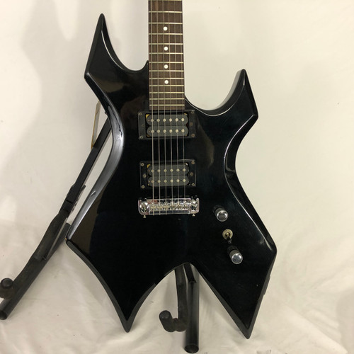 Vist Large View of Product Image Which is Used BC Rich BRONZE WARLOCK Pointy Electric Guitar Black 6-String
