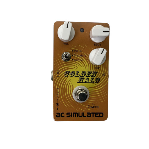 Vist Large View of Product Image Which is Used CaLine GOLDEN HALO Accoustic PreAmp Pedal