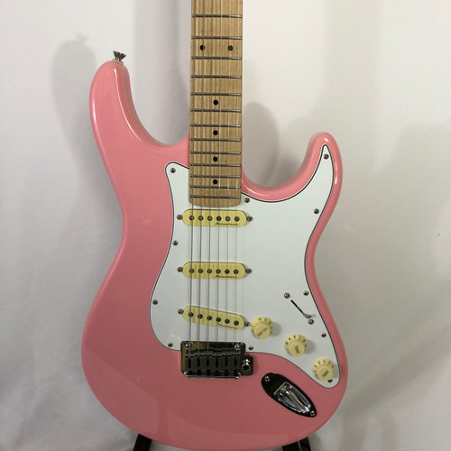 Vist Large View of Product Image Which is Used Kiesel BOLT-V S Type Electric Guitar Pink 6-String