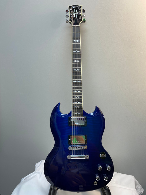 Vist Large View of Product Image Which is Used Gibson SG SG Type Electric Guitar Blue 6-String