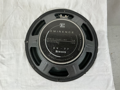 Vist Large View of Product Image Which is Used Eminence DV-77 DIVINITY 70 WATTS 8 OHMS 1 x 12 Guitar Speaker  1 x 12
