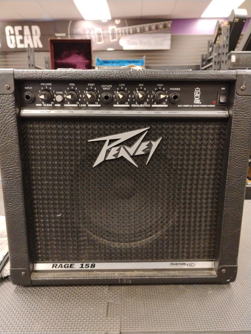 Vist Large View of Product Image Which is Used Peavey RAGE 158 Solid State Guitar Amp 1 x 10