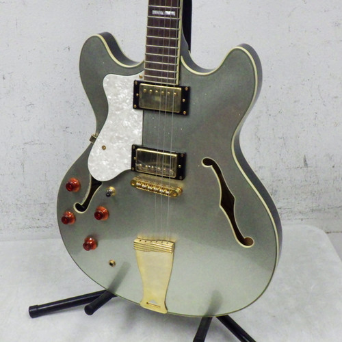 Vist Large View of Product Image Which is Used Douglas Wn0-650 Semi-Hollow Guitar  Silver/Gray 6-String