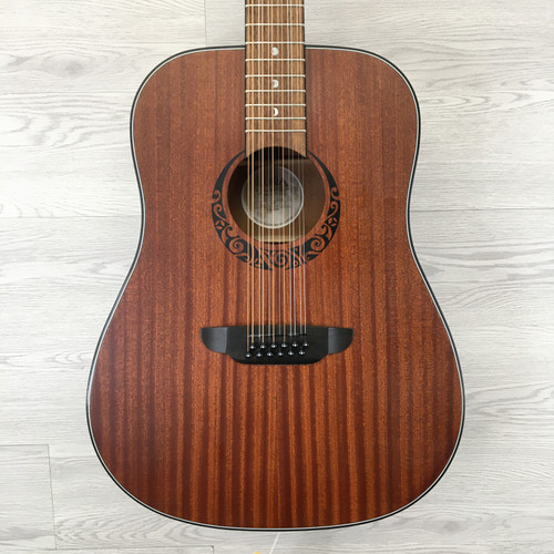 Vist Large View of Product Image Which is Used Luna GYPSY DREAD 12-STRING MAHOGANY Laminate Top Acoustic Guitar Wood