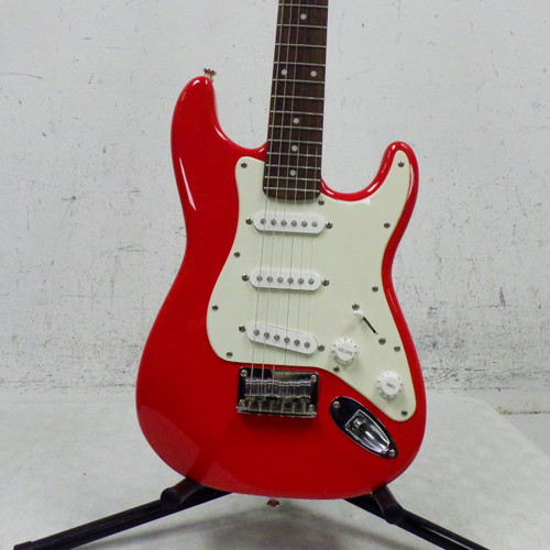 Vist Large View of Product Image Which is Used Squier MINI S Type Electric Guitar Red 6-String