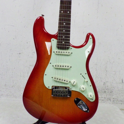 Vist Large View of Product Image Which is Used Squier Standard Stratocaster S Type Electric Guitar Cherry Sunburst 6-String