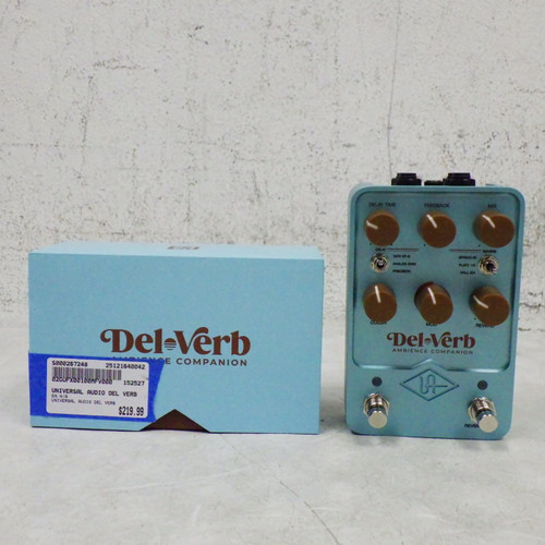 Vist Large View of Product Image Which is Used Universal Audio Del Verb Reverb Pedal