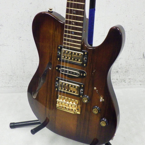Vist Large View of Product Image Which is Used Warmoth CUSTOM T-STYLE THINLINE Modern Metal Electric Guitar Wood 6-String