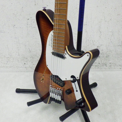 Vist Large View of Product Image Which is Used Strandberg Salen Deluxe Modern Metal Electric Guitar Sunburst 6-String