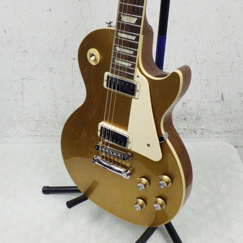 Vist Large View of Product Image Which is Used Gibson Les Paul Deluxe Gold Lp Type Electric Guitar Goldtop 6-String